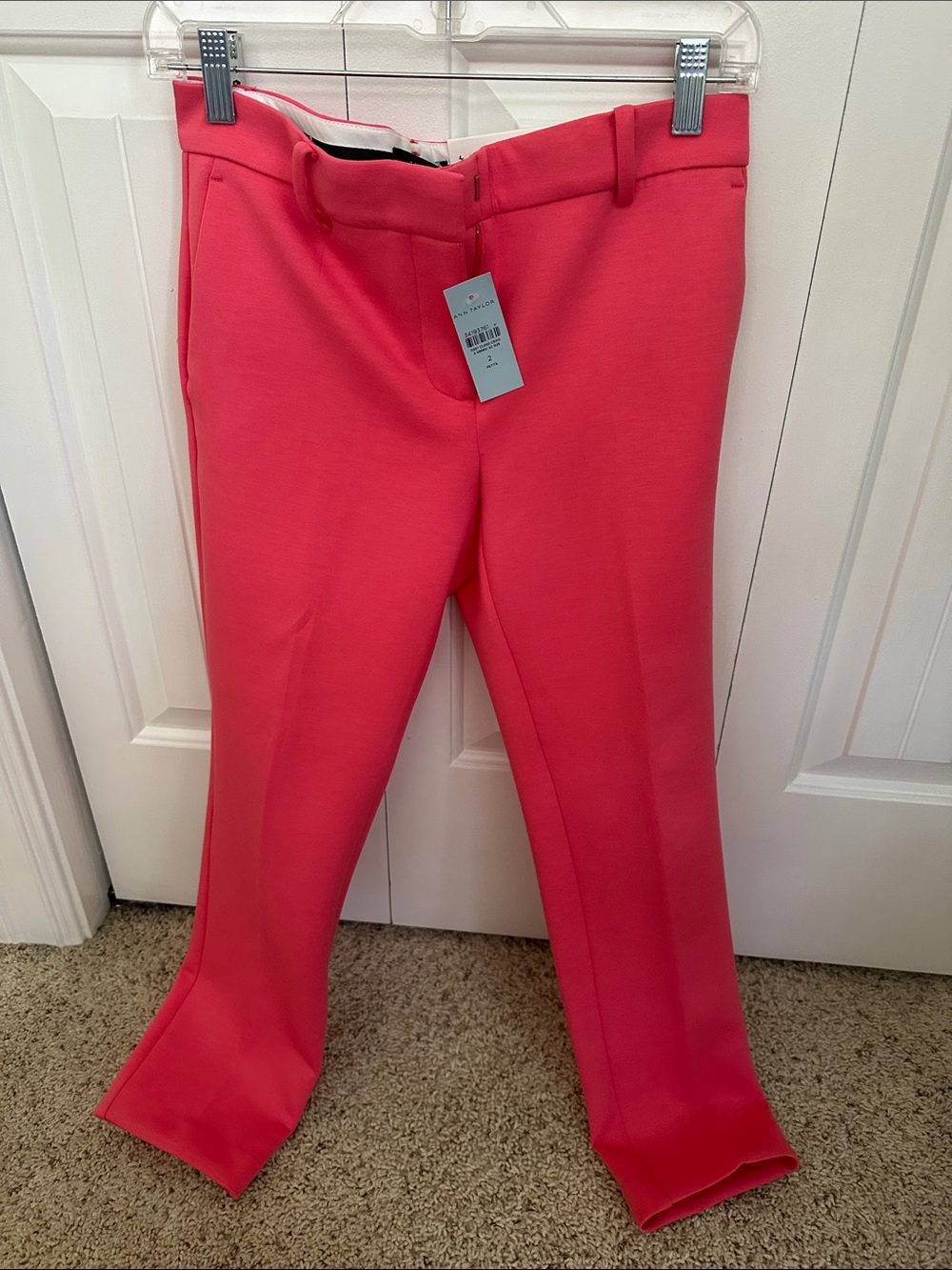 Ann Taylor Coral -the ankle mid-rise Dress Trousers